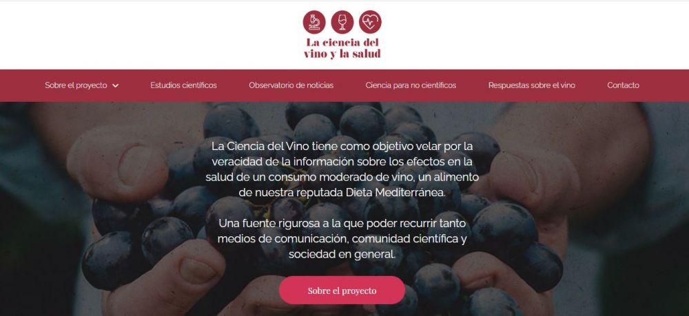 Spain launches "The Science of Wine", a web platform to inform society about wine and health topics based on scientific evidence