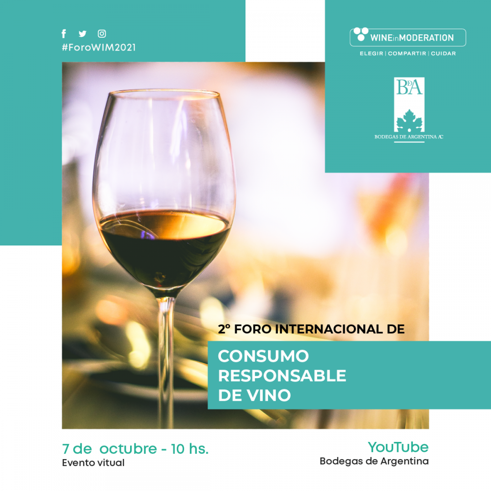  Bodegas de Argentina organiza el segundo Foro Internacional de Consumo Responsable de Vino 