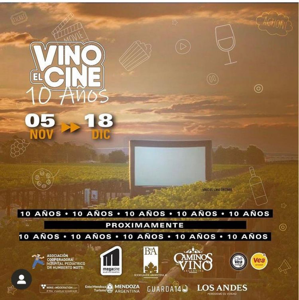  "Vino el Cine" Bodegas de Argentina turns vineyards into open air cinemas