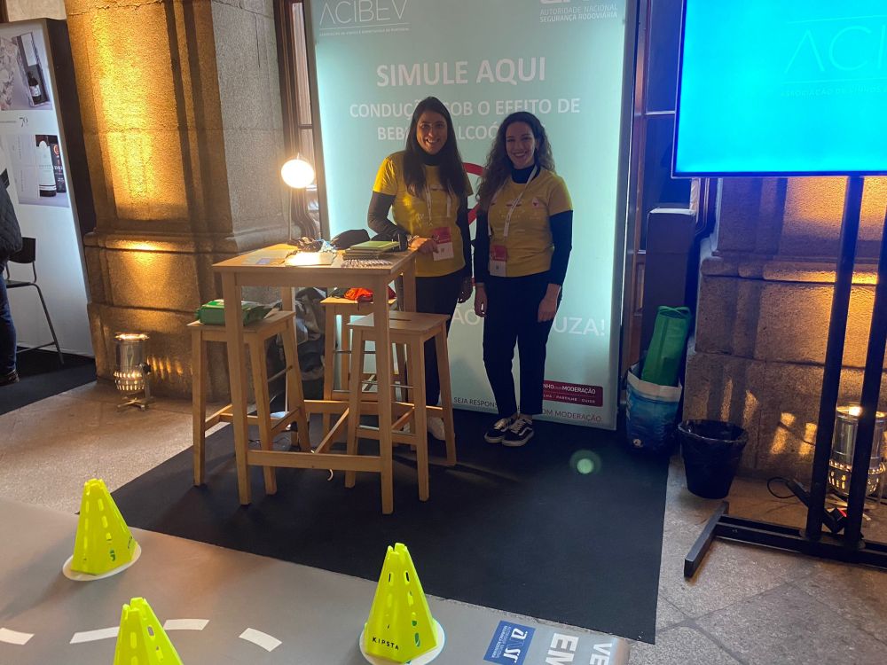 ACIBEV raises awareness on the risks of drinking and driving through driving simulation at Essência do Vinho wine fair in Oporto