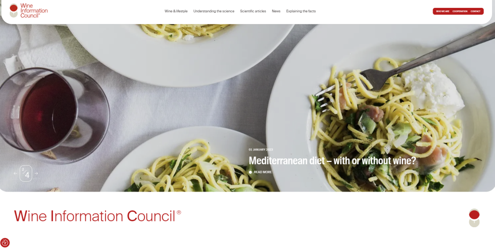 Wine Information Council unveils brand new website