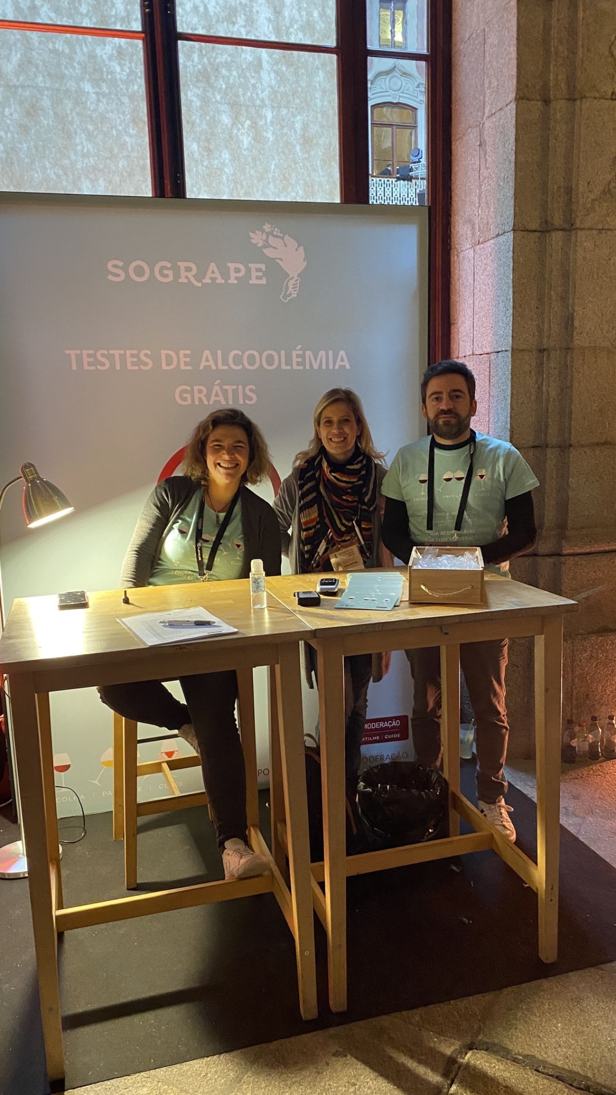Breathalysers at Essência do Vinho 2024 by Sogrape