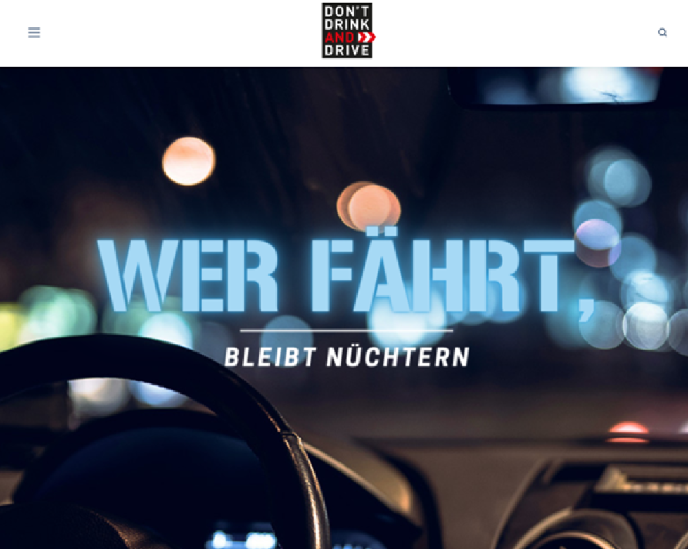 Don’t Drink and Drive initiative in Germany: Raising awareness among young drivers