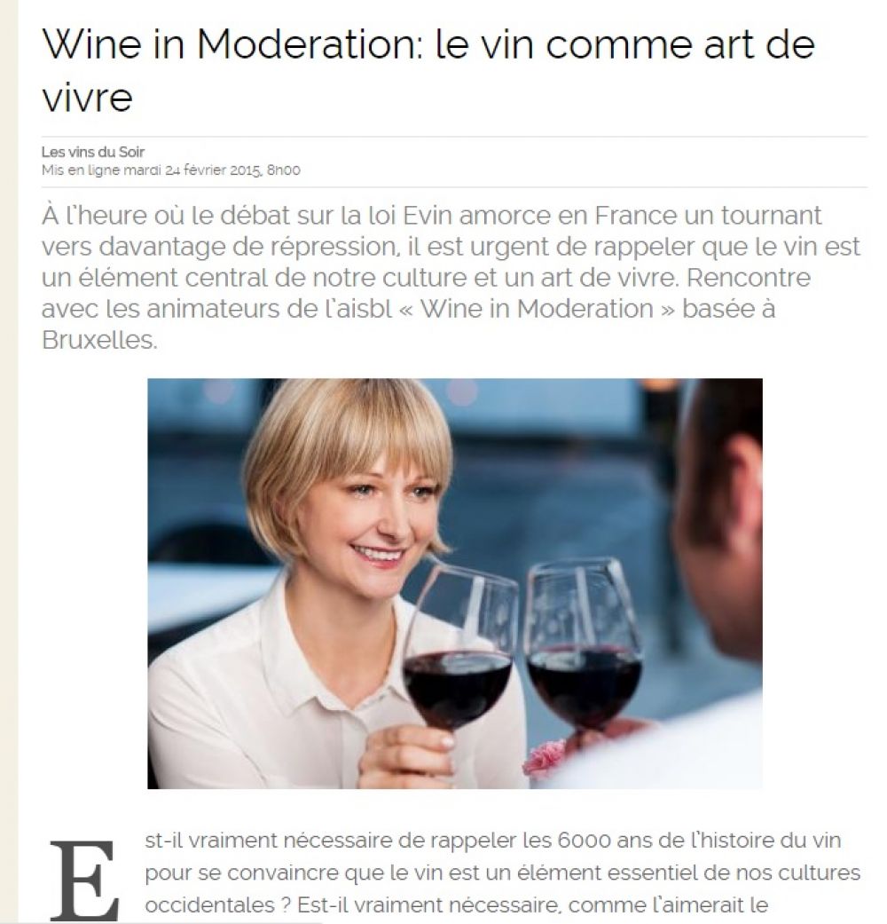 Major Belgian newspaper praises WIM