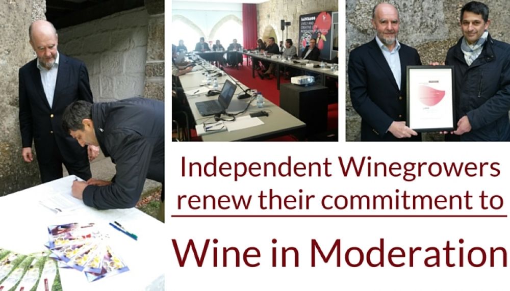 Independent Winegrowers renew their commitment to Wine in Moderation