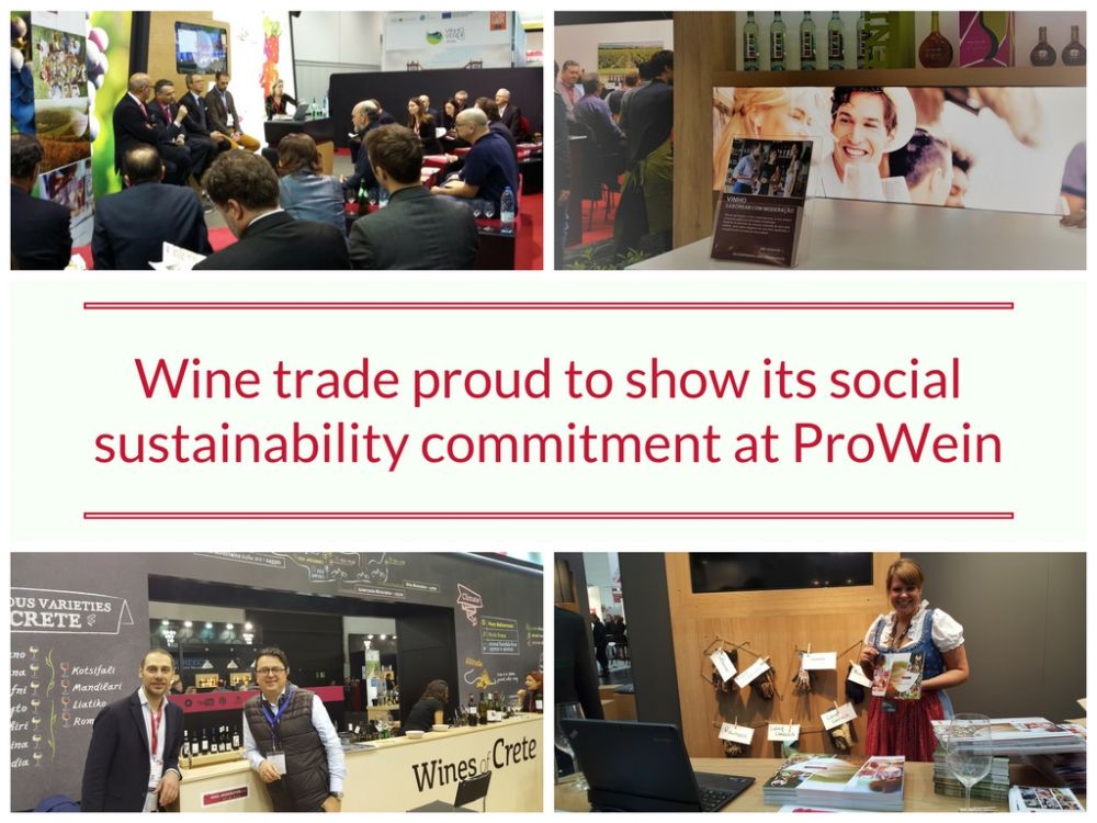 Wine trade proud to show its social sustainability commitment at ProWein